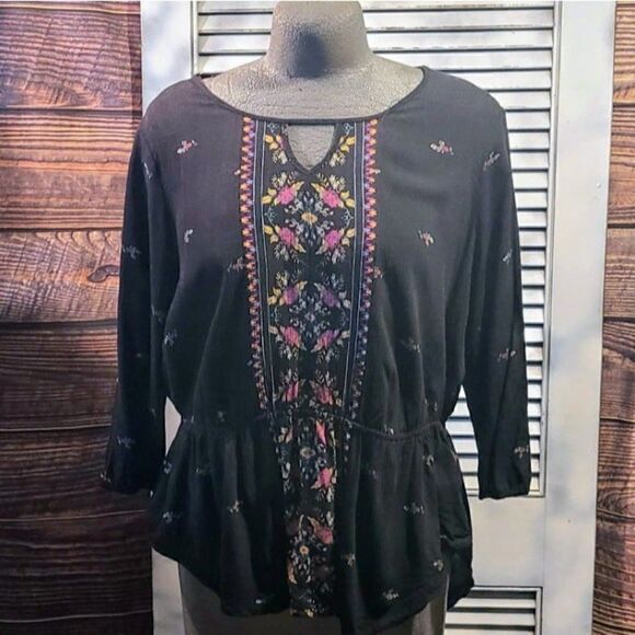 American Rag 2X Floral Blouse - Picture 1 of 12
